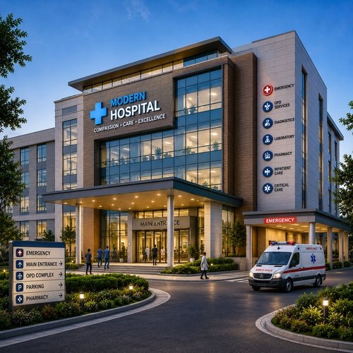 Multi-Specialty Hospital Plot on Expressway Corridor